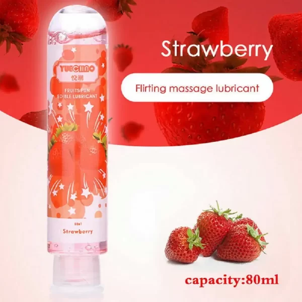 Sex Fruit Flavor Lubricant for Sex Love Vagina Lubricants Water Based Lube Gay Anal Lubricant Sex Lube 80ml Adult Sex Toys