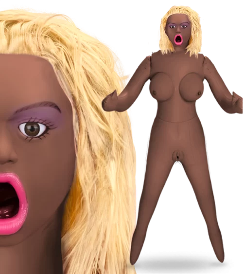 Rachel McAdams blond blow job inflatable sex doll