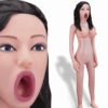 Ada brunette blow job inflatable sex doll