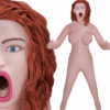 Sienna vibrating blow job inflatable  doll sex doll